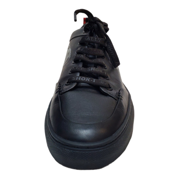 Bally Mens Casual Shoes Bieny water-resistant Sneakers 12D Black White - Picture 2 of 7